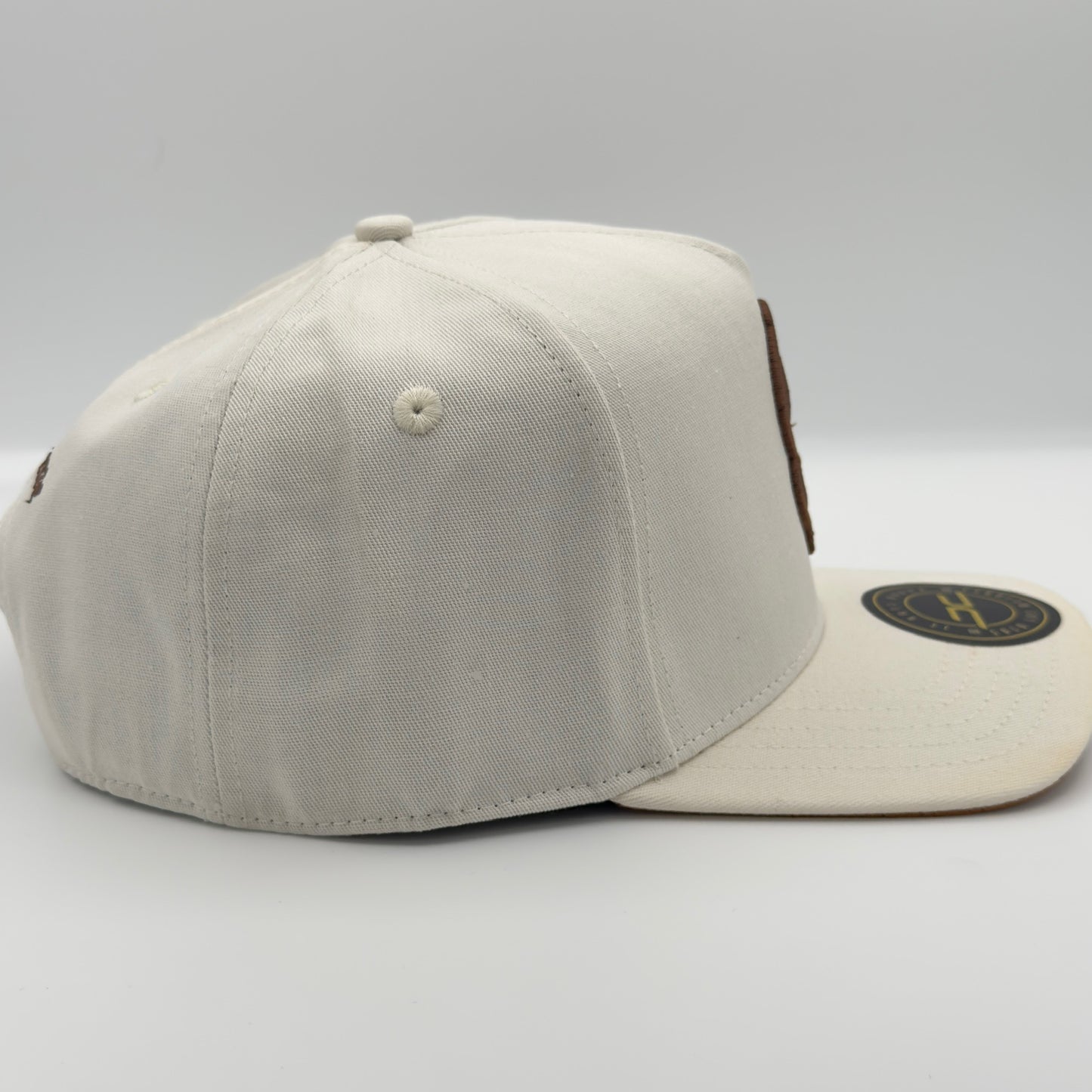 Beige/Brown Cash Money Flat Cap