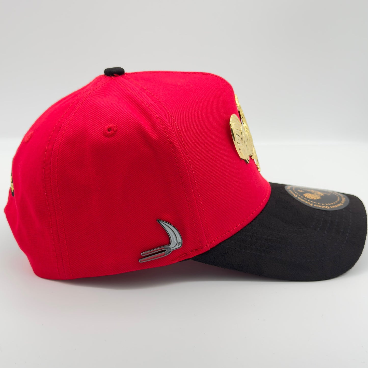 New Edition Red Golden Rooster Semi-Curved Cap