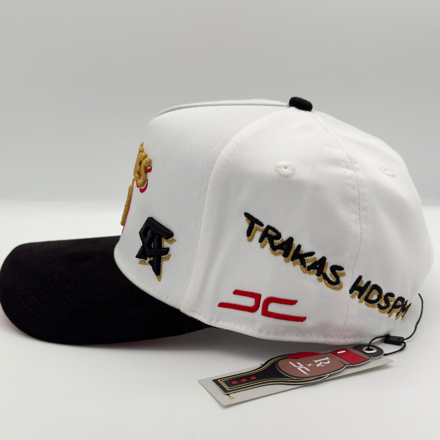 White Martes 13 LRC x CA Semi-Curved Cap