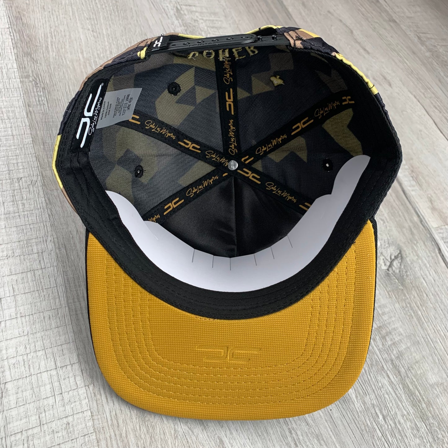 Yellow Camo Poker Cap