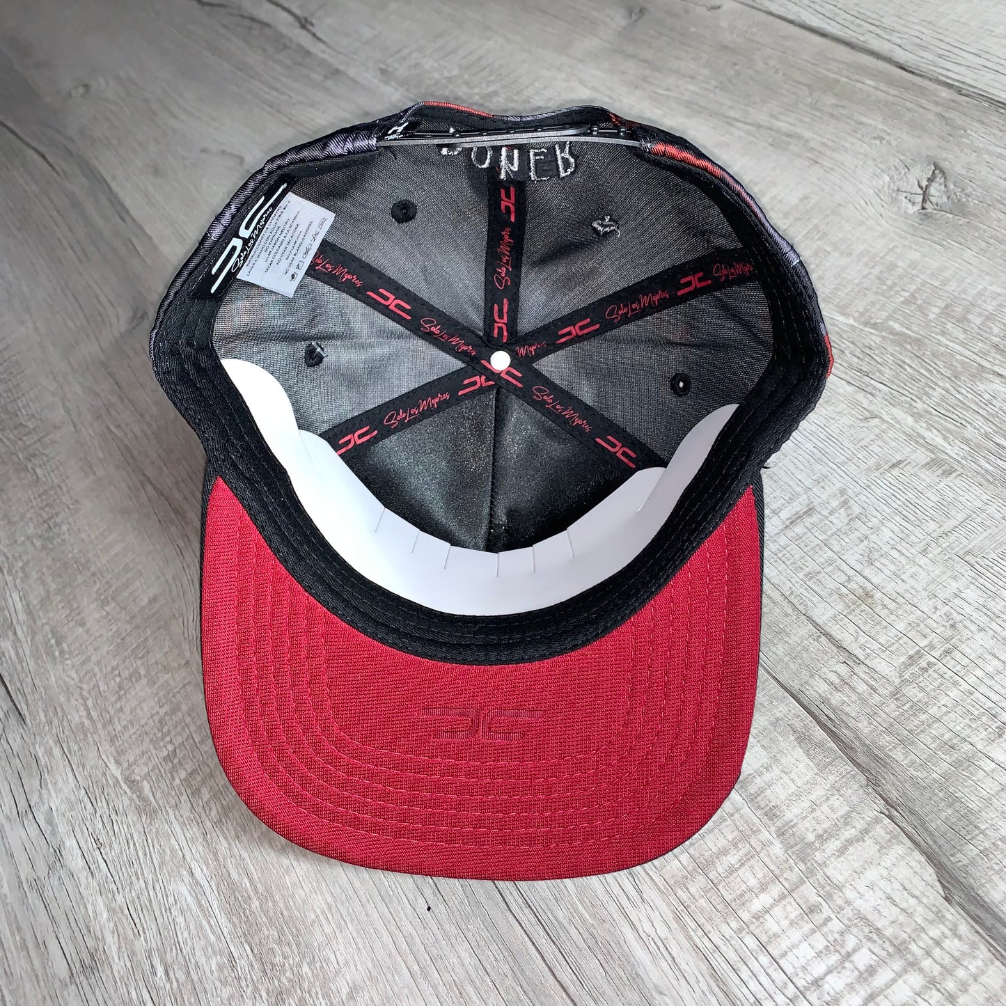 Gray/Red Poker Cap
