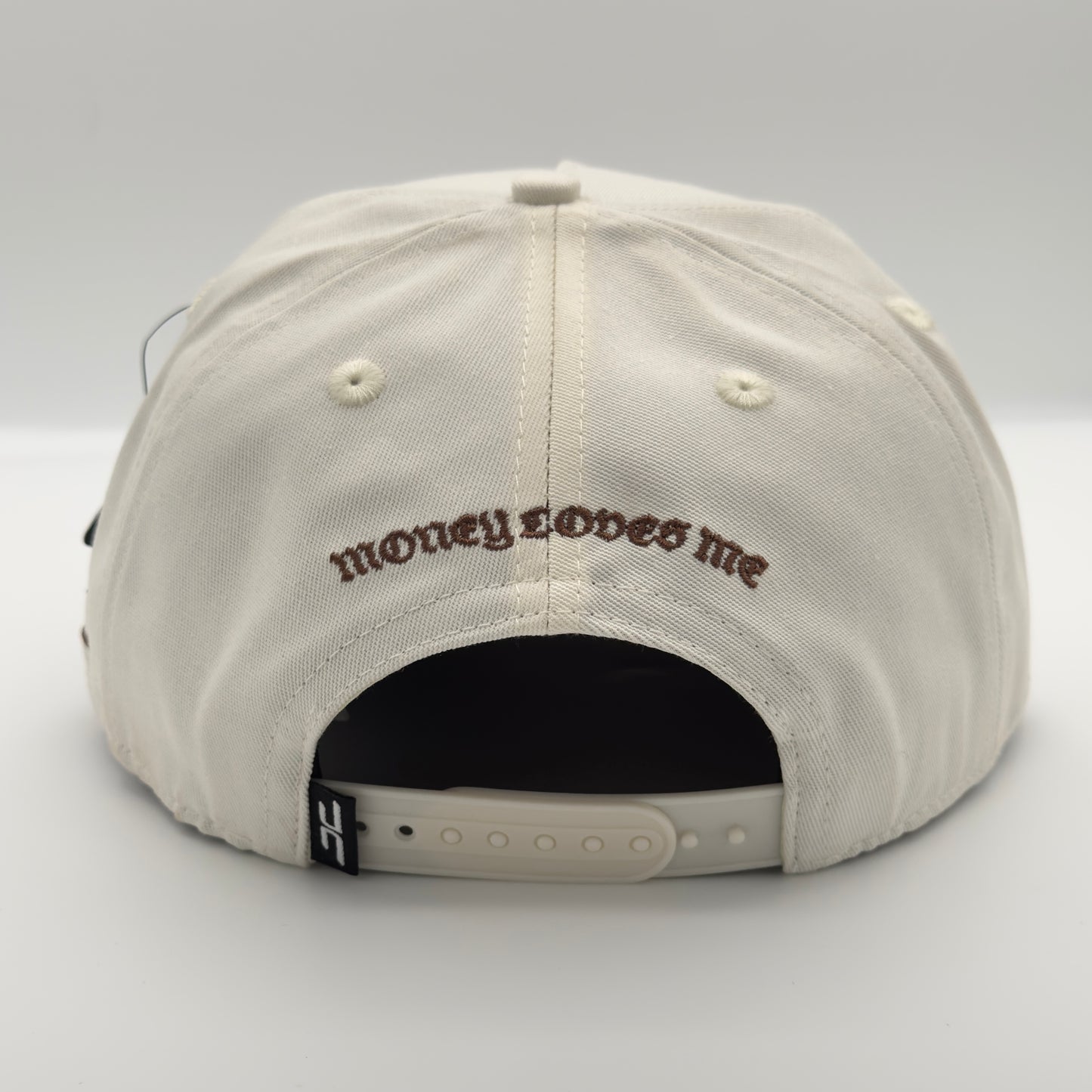 Beige/Brown Cash Money Flat Cap