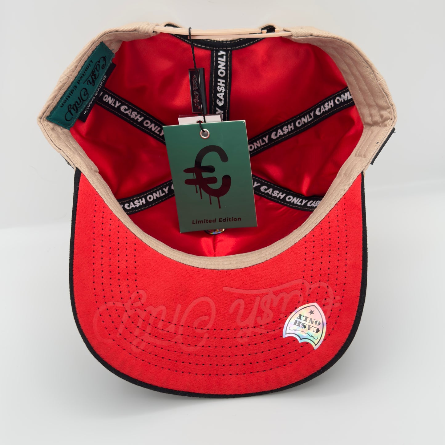 Beige LA LA LA Curved Cap