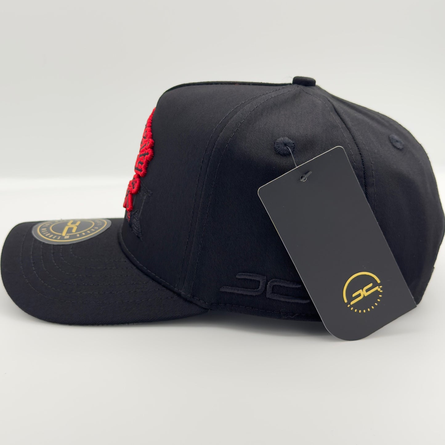 Black University of Life Semi-Curved Cap