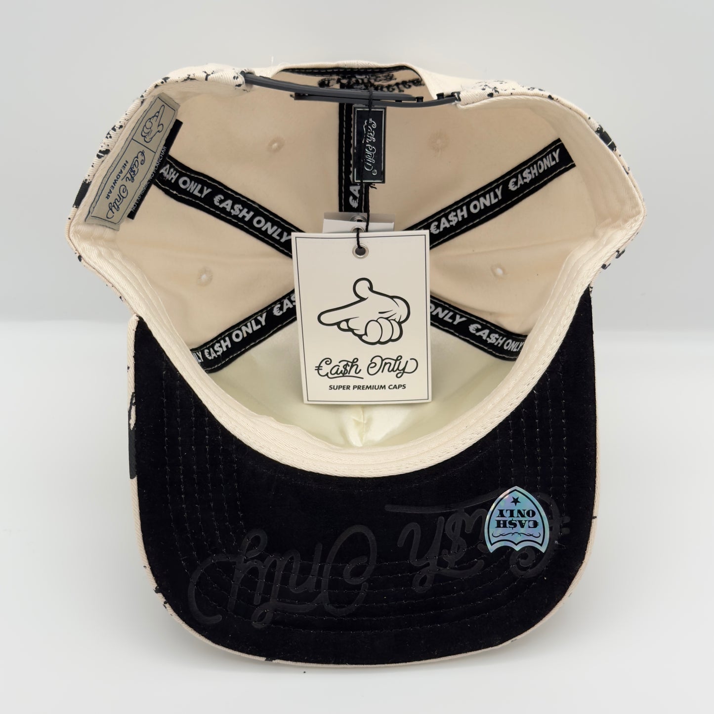 White/Black LA Flat Cap