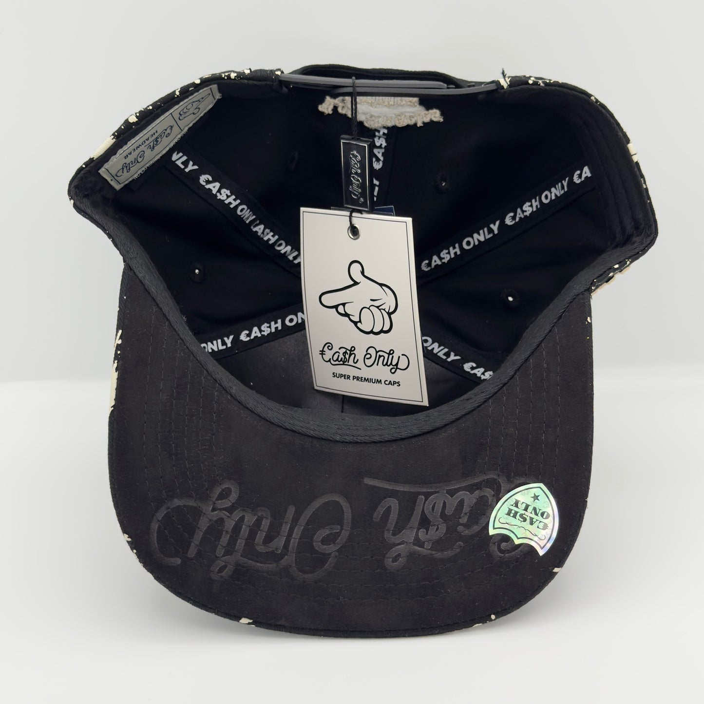 Black/White LA Flat Cap