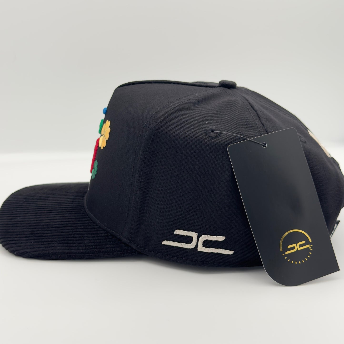 Rainbow “Good Luck” Flat Cap