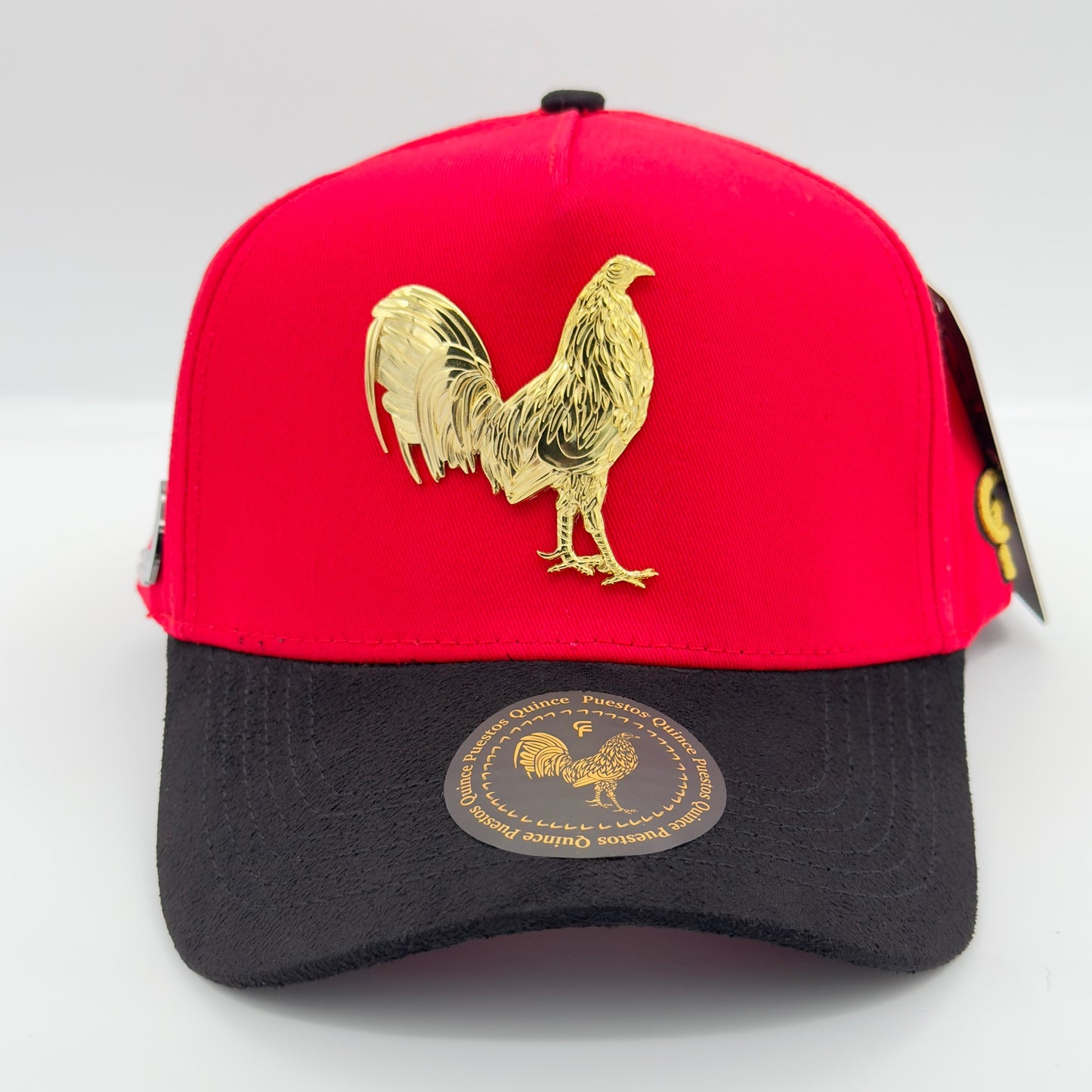 New Edition Red Golden Rooster Semi-Curved Cap