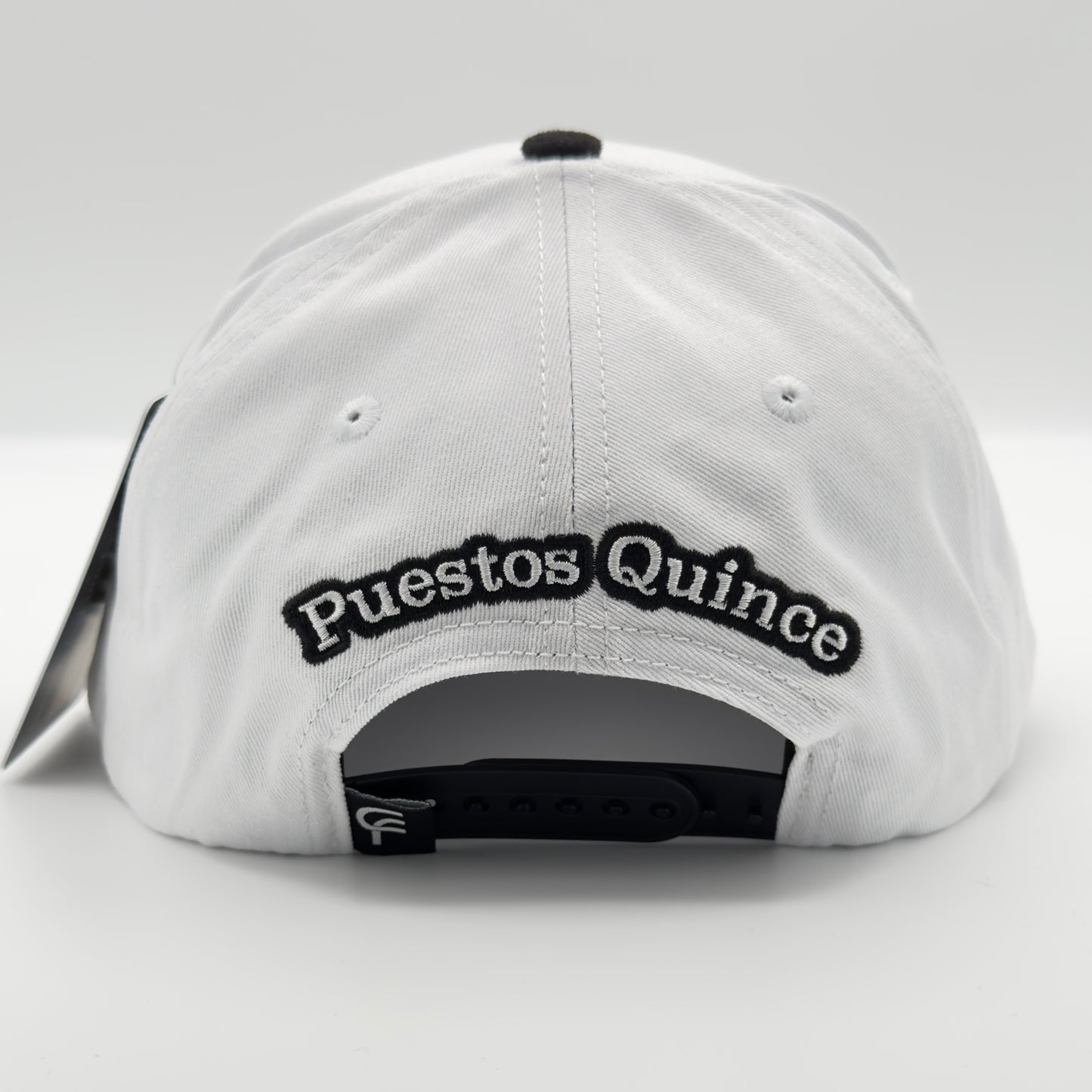 New Edition Black Rooster White Semi-Curved Cap