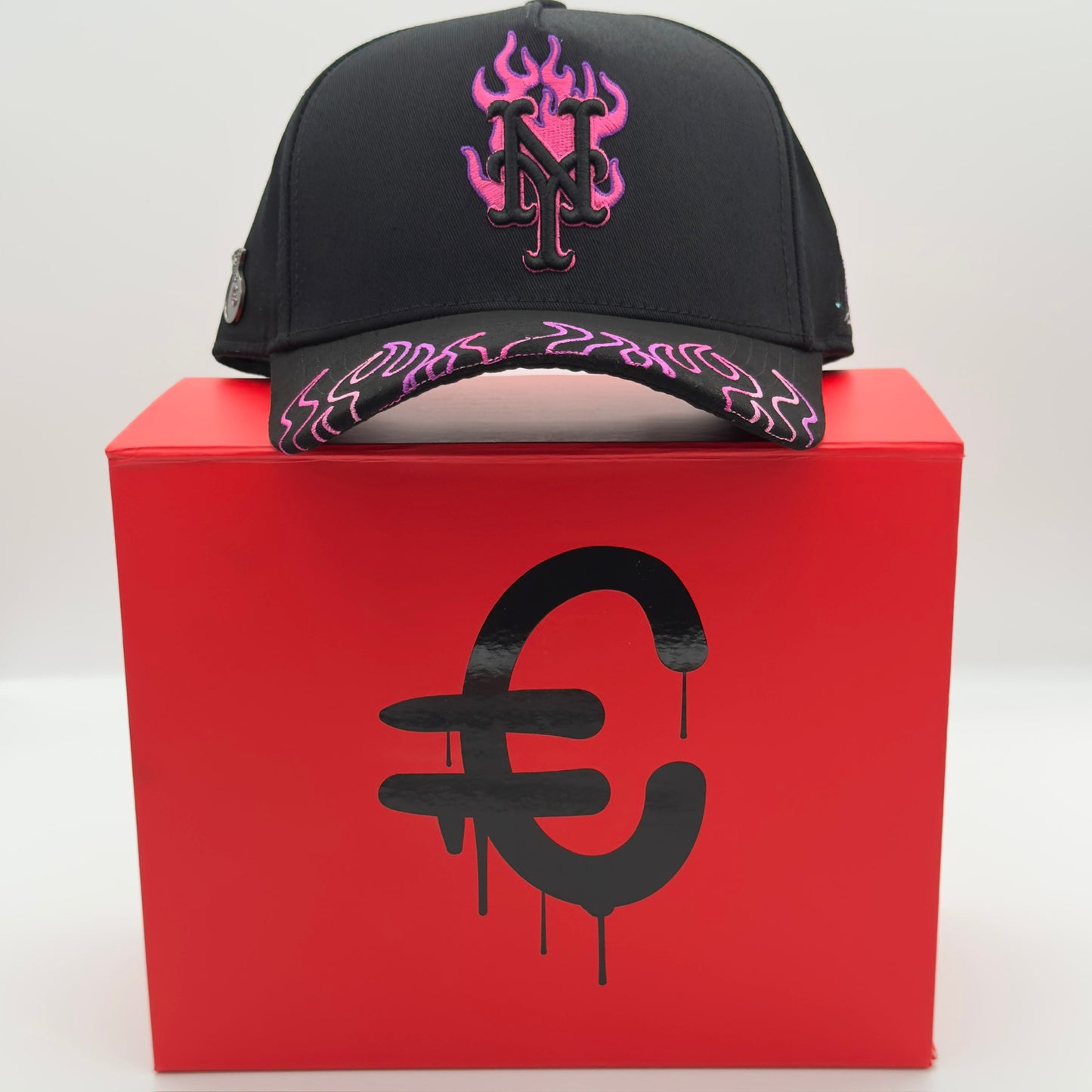 Special Edition NY In Flames Purple Curved Cap