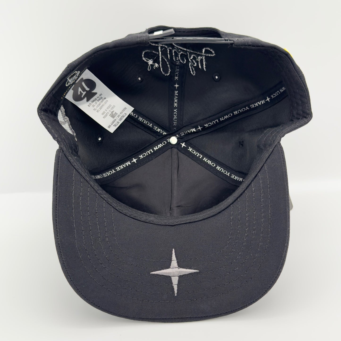 Lucky Black Clover Curved Cap