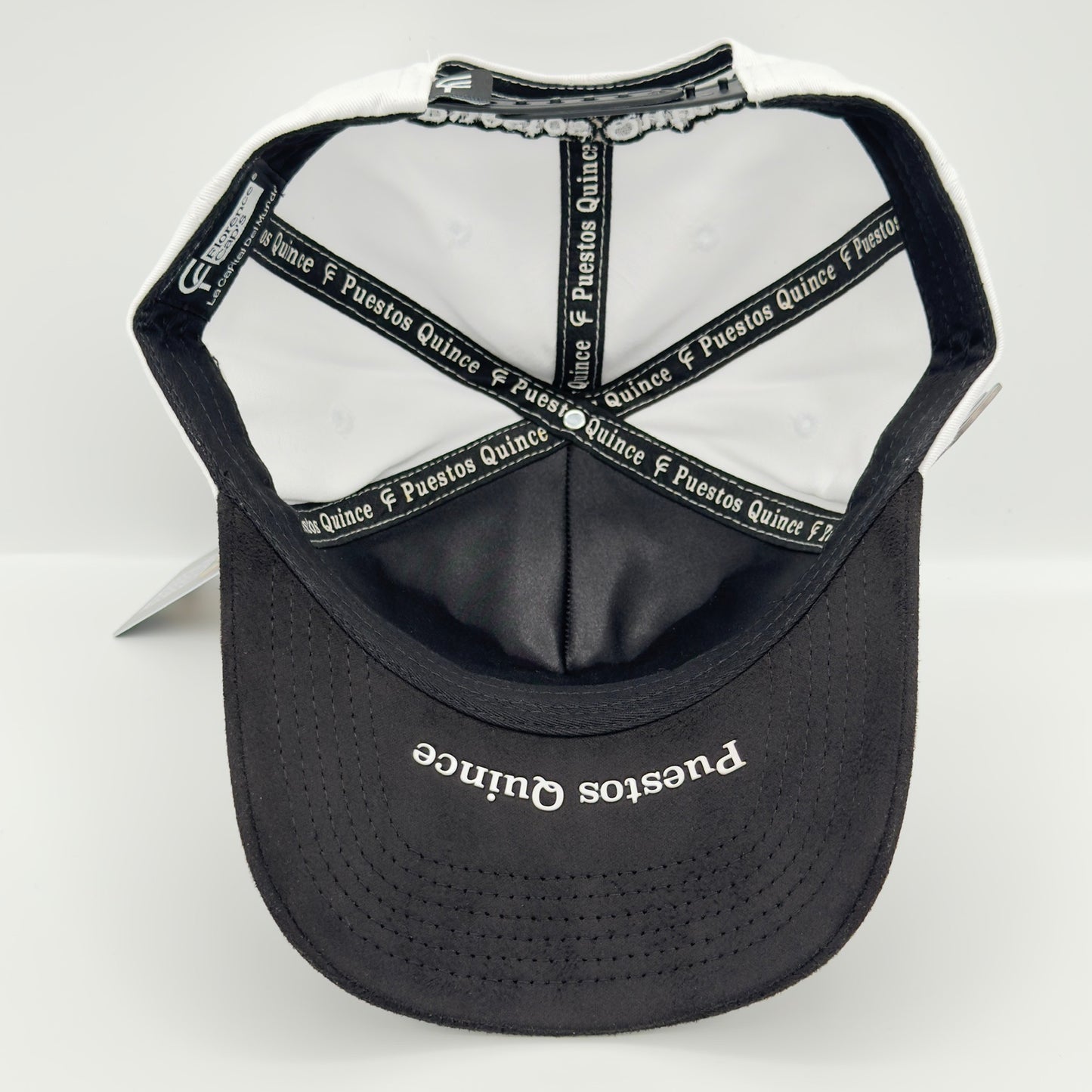 New Edition Black Rooster White Semi-Curved Cap