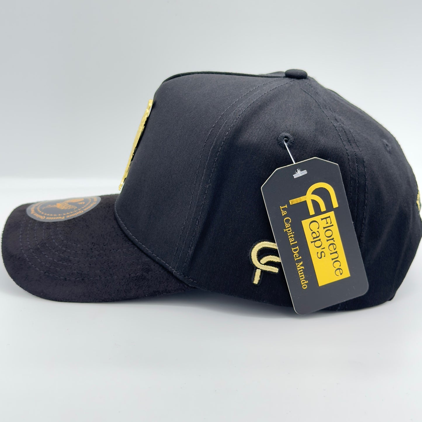 New Edition Black Golden Rooster Semi-Curved Cap