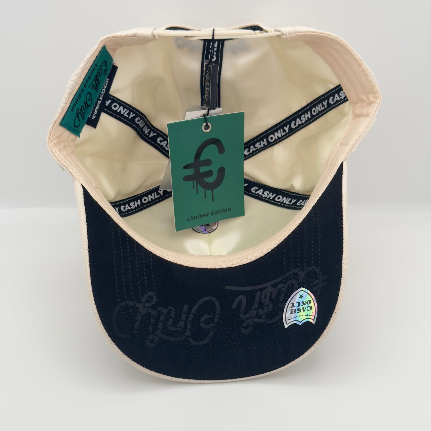 Black Angel White Curved Cap