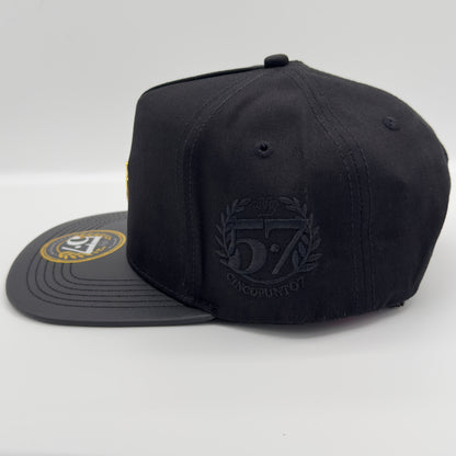 Golden Crown Flat Cap