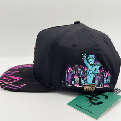 Special Edition NY In Flames Purple Flat Cap