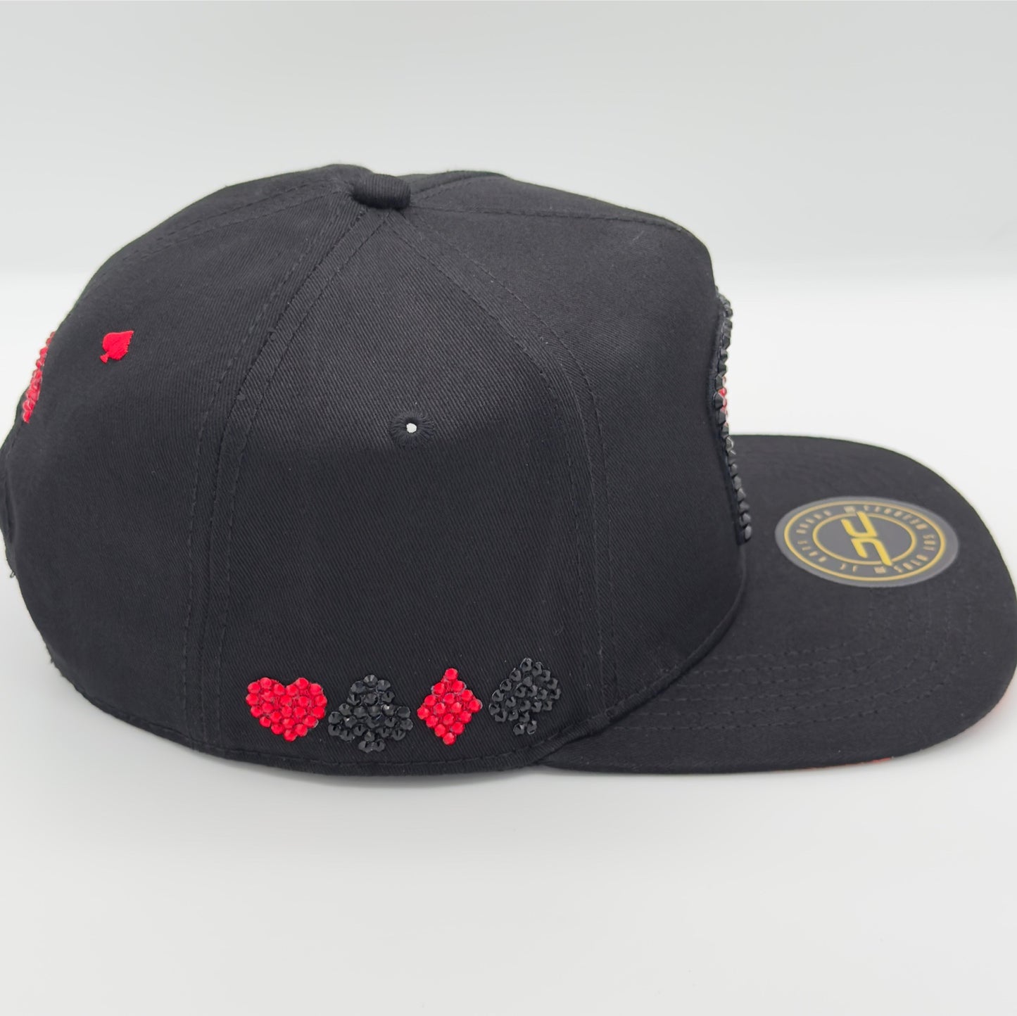 Diamond Edition Black Poker Flat Cap