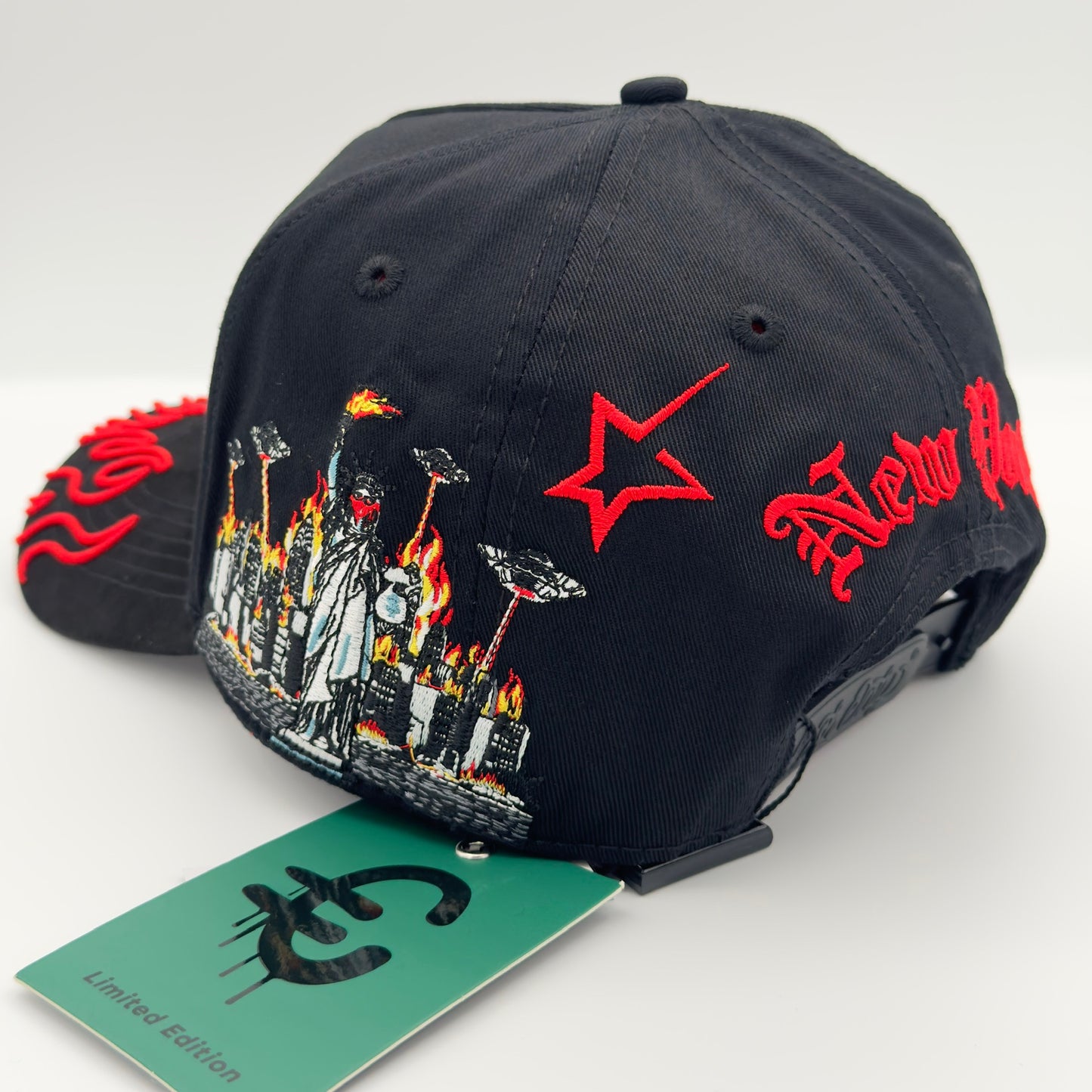Special Edition NY In Flames Orange Curved Cap