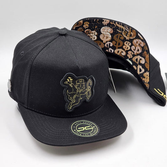 Black/Gold Monopoly Cap