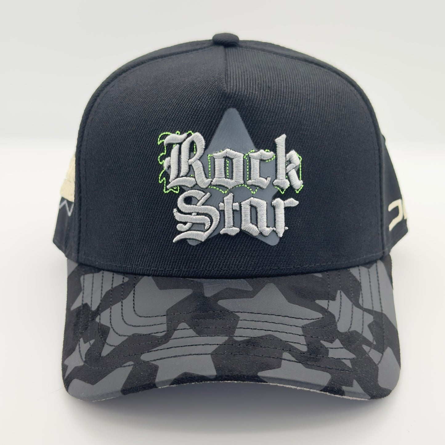 Black/Gray Rockstar Cap