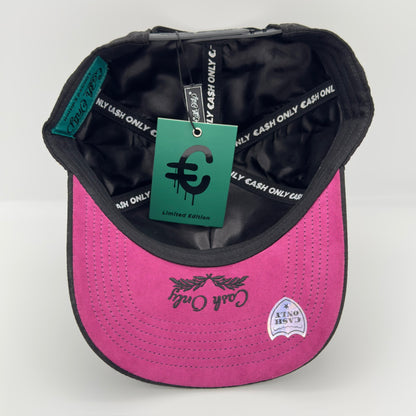 Purple Teddy Black Curved Cap