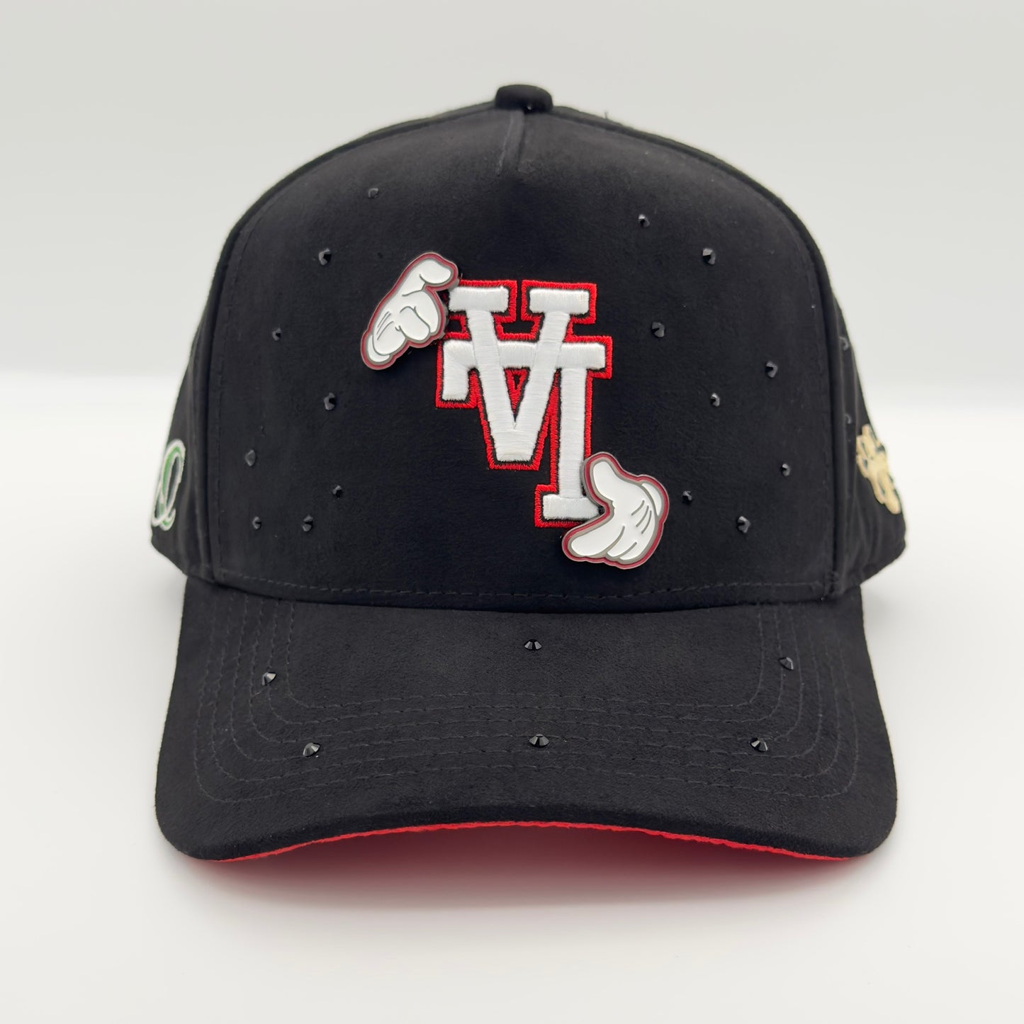 Diamonded Reverse LA Semi-Curved Cap