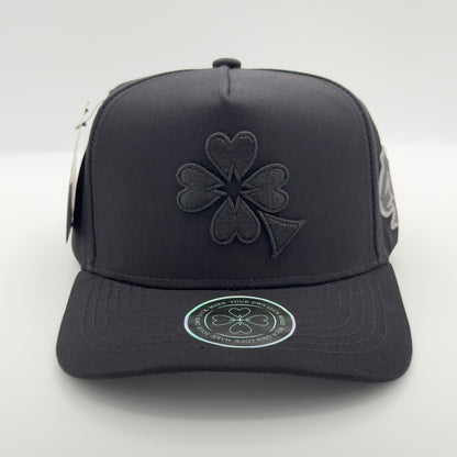 Lucky Black Clover Curved Cap