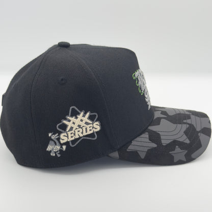 Black/Gray Rockstar Cap