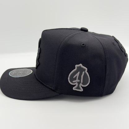 Lucky Black Clover Curved Cap