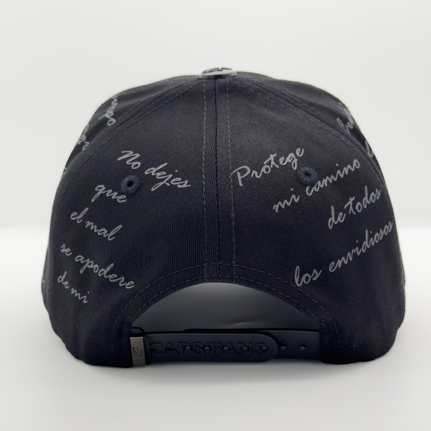Diamond Black Cross Semi-Curved Cap