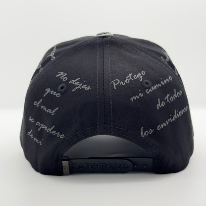 Diamond Black Cross Semi-Curved Cap