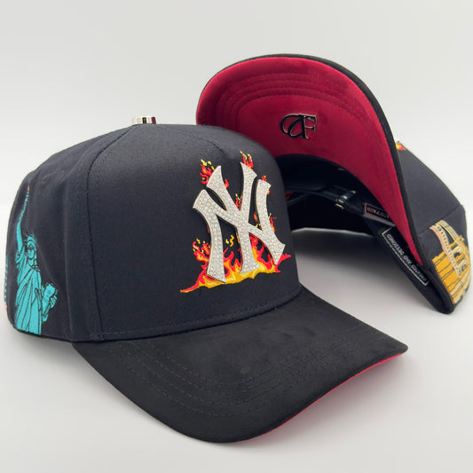 NY on Fire Semi-Curves Cap
