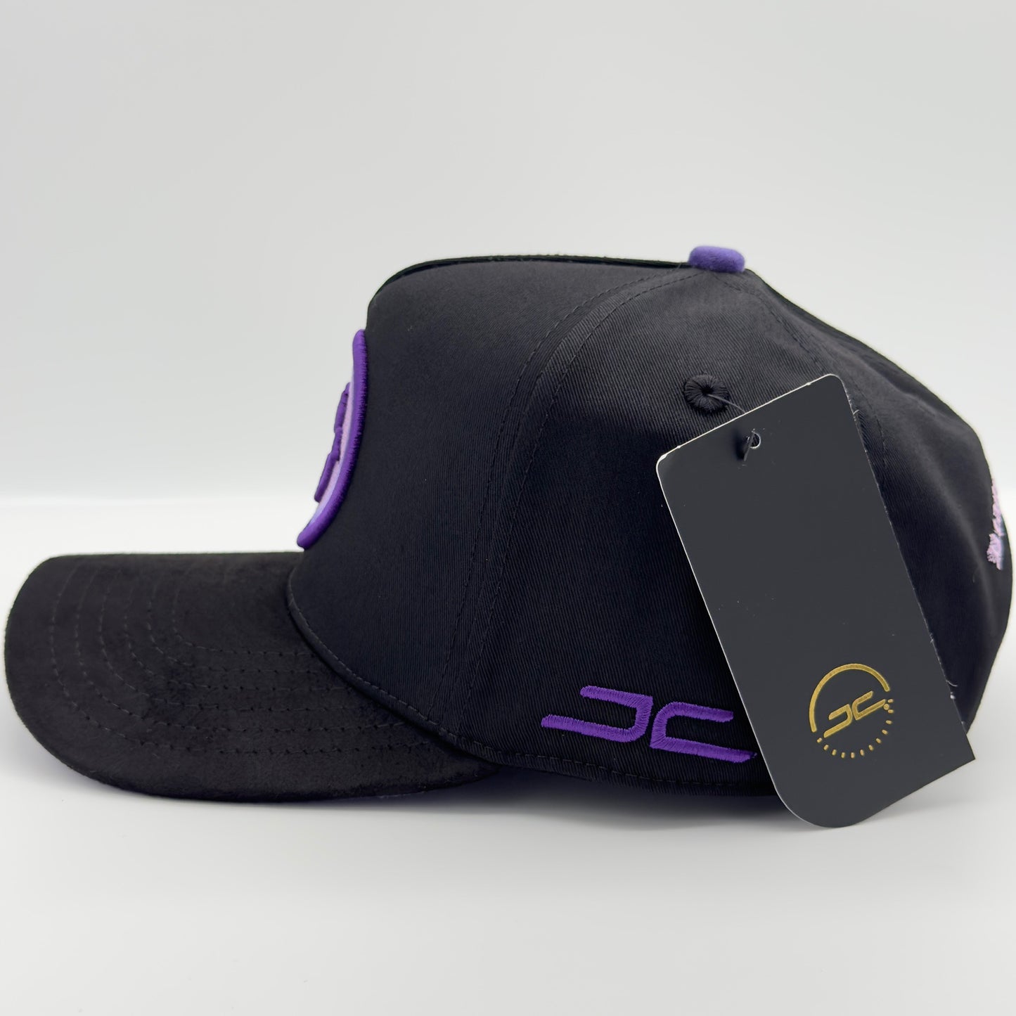 Beautiful Disaster Black/Purple Hungry Face Semi-Curved Cap