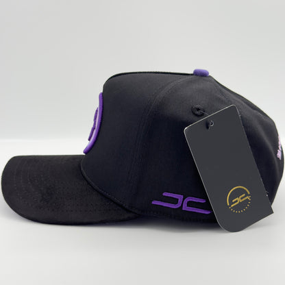Beautiful Disaster Black/Purple Hungry Face Semi-Curved Cap