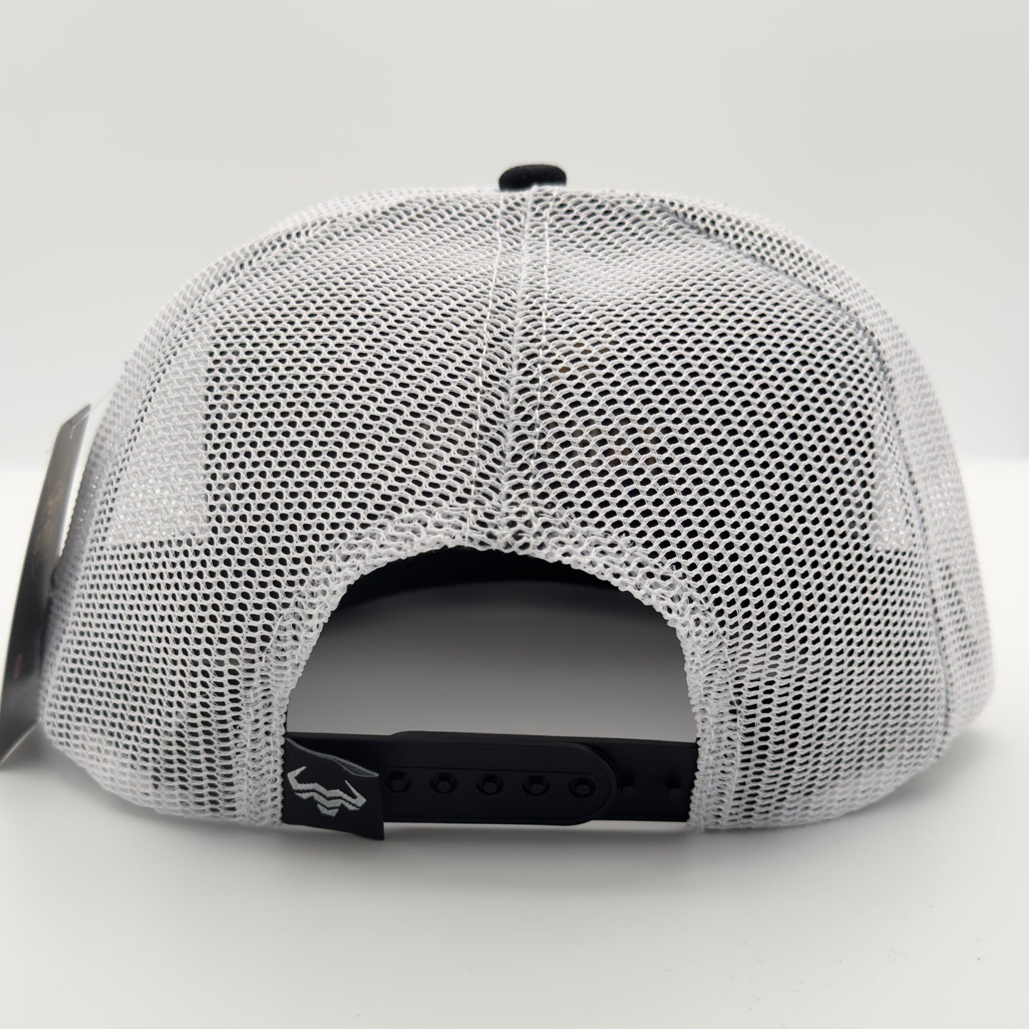 White/Black Spotted Steer Mesh Flat Cap