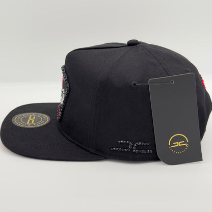 Diamond Edition Black Poker Flat Cap