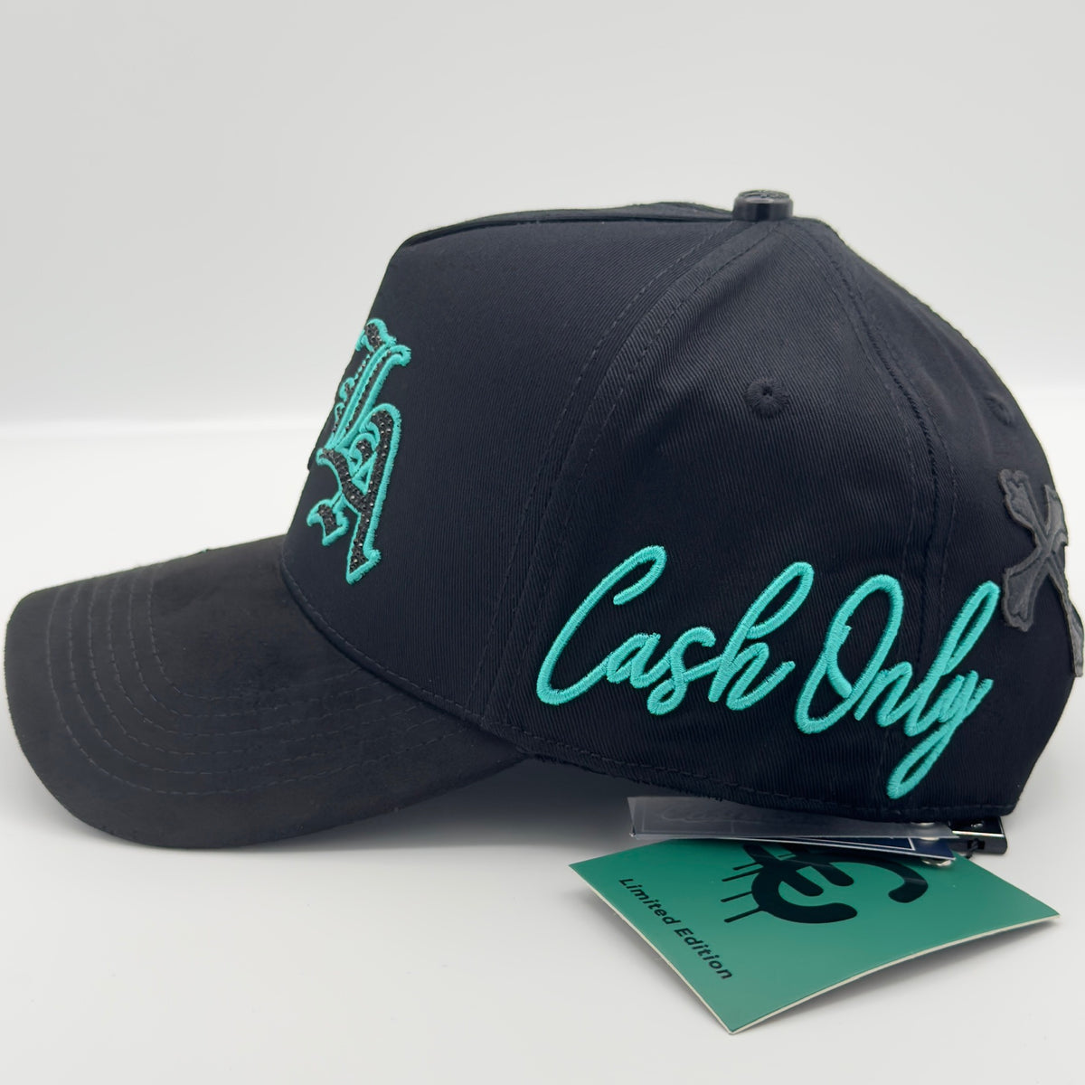 Black LA Felix the Cat Semi-Curved Cap
