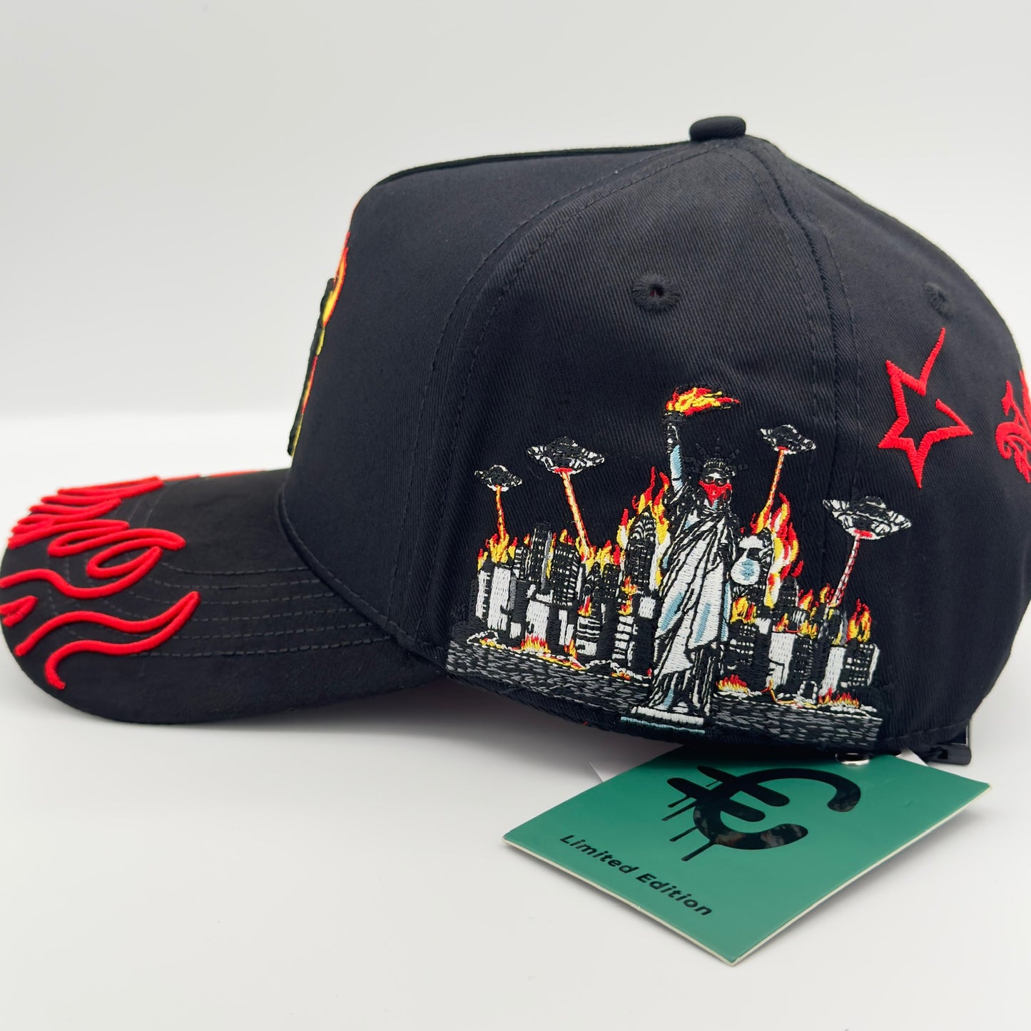 Special Edition NY In Flames Orange Curved Cap