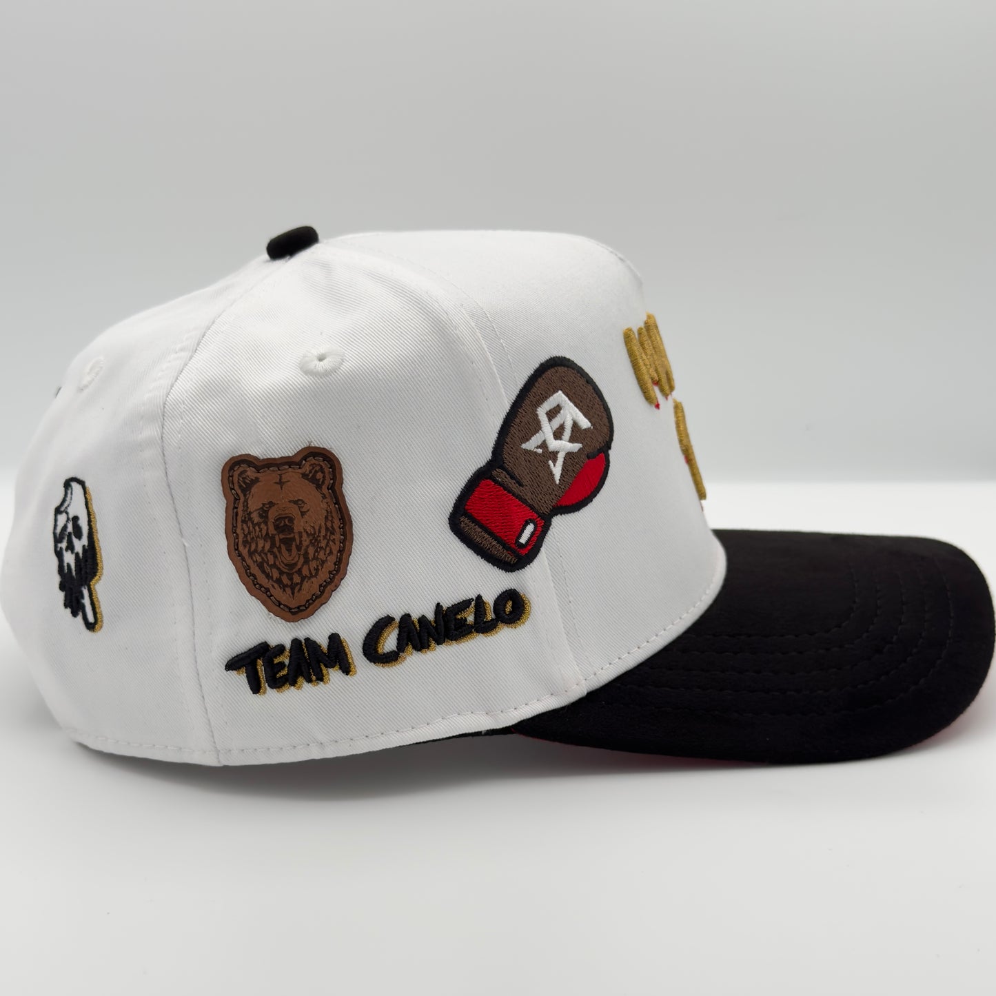 White Martes 13 LRC x CA Semi-Curved Cap