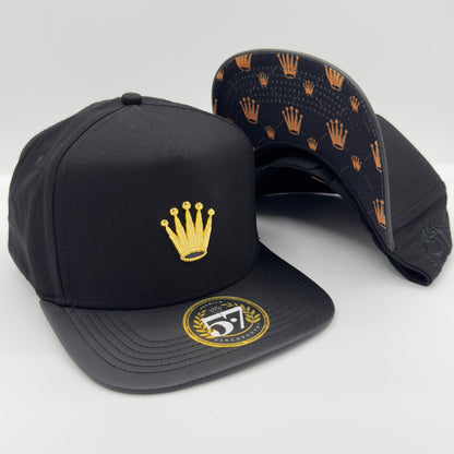 Golden Crown Flat Cap