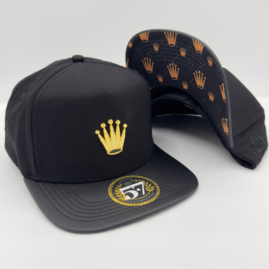 Golden Crown Flat Cap