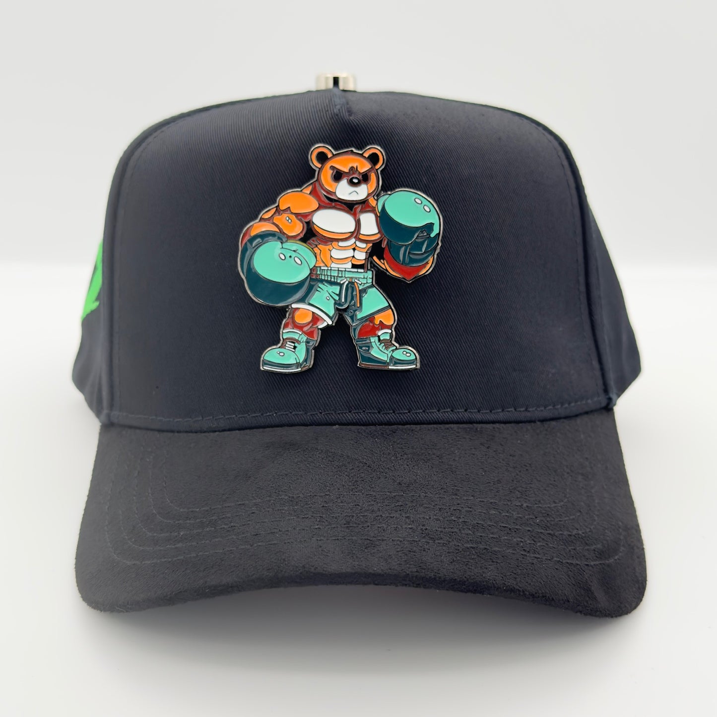 CA Boxing Bear Metallic Pin Semi-Curved Cap