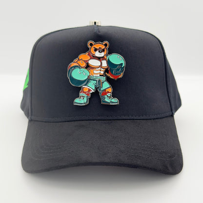 CA Boxing Bear Metallic Pin Semi-Curved Cap