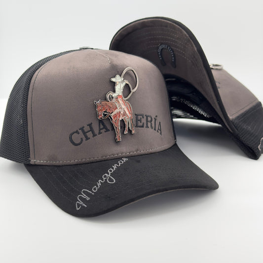 Brown Charreria Mesh Cap