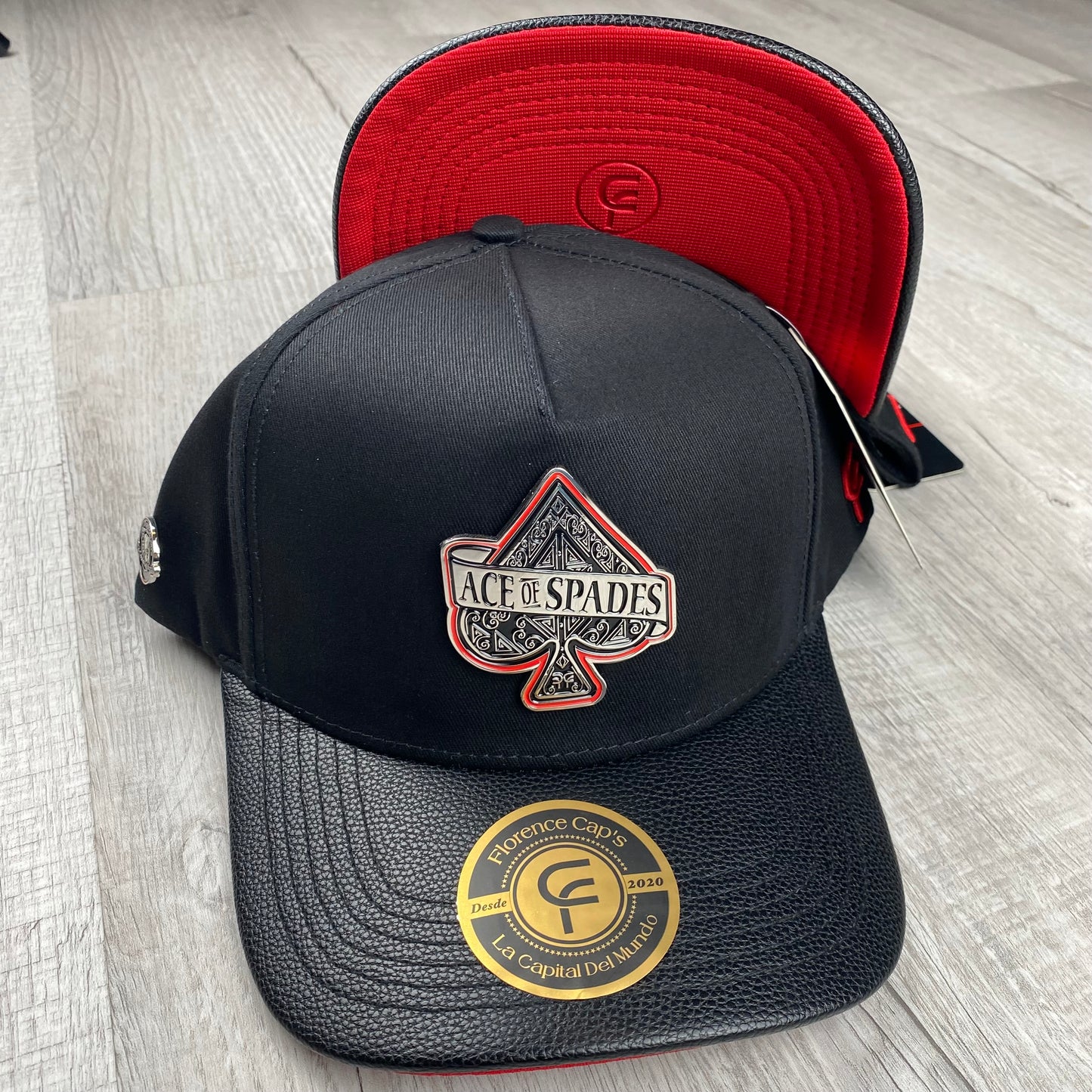 Black Ace Of Spades Pin Cap