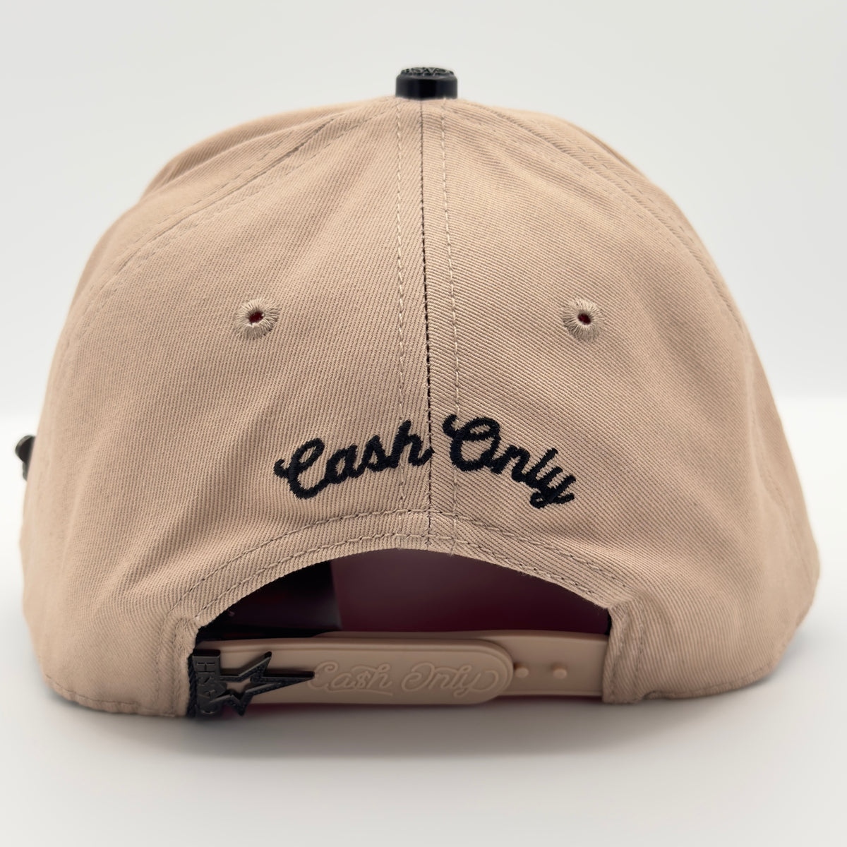 Beige LALALA Raining Money Semi-Curved Cap