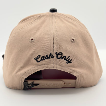 Beige LALALA Raining Money Semi-Curved Cap