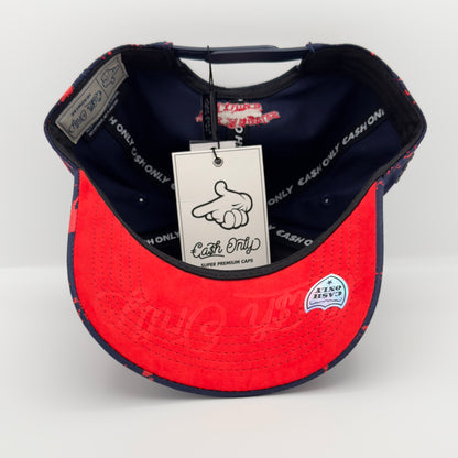 Blue/Red LA Curved Cap