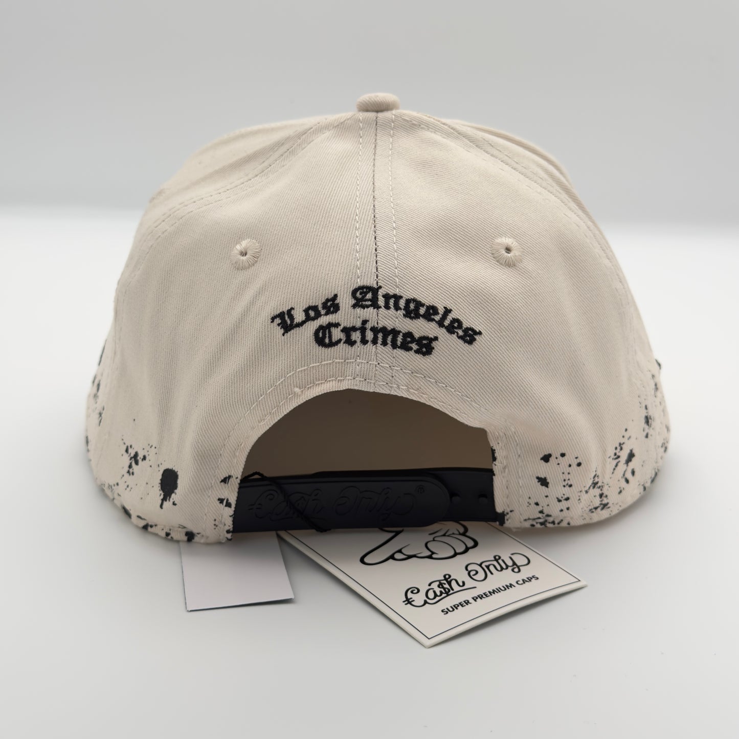 White/Black LA Flat Cap