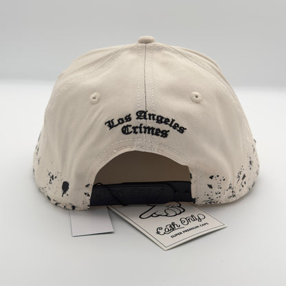 White/Black LA Flat Cap